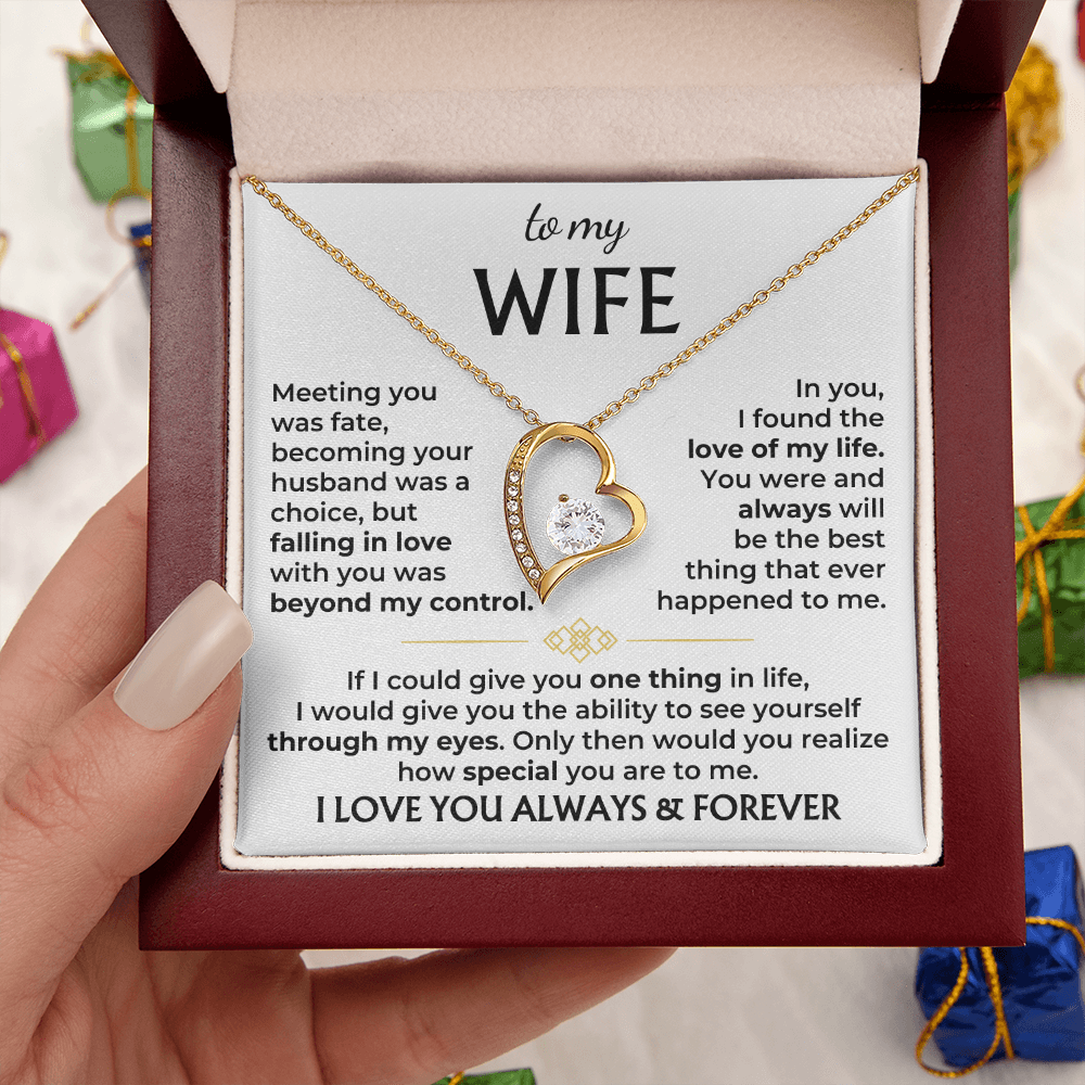 To My Wife – Love of My Life Necklace