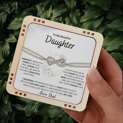 To Beautiful Daughter – Infinity Love Bracelet From Dad