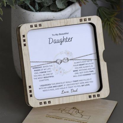 To Beautiful Daughter – Infinity Love Bracelet From Dad