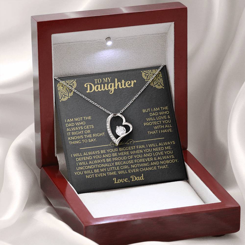 To My Daughter – Forever Love Heart Necklace