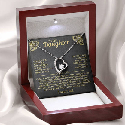To My Daughter – Forever Love Heart Necklace