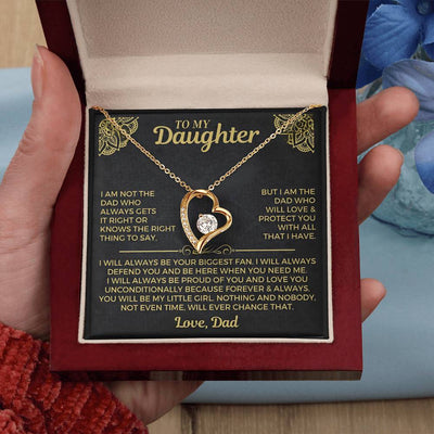 To My Daughter – Forever Love Heart Necklace