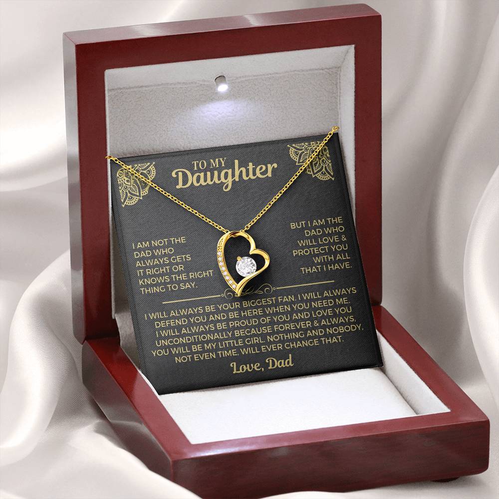 To My Daughter – Forever Love Heart Necklace