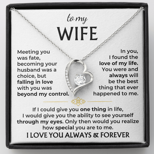 To My Wife – Love of My Life Necklace