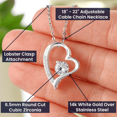 To My Daughter – Forever Love Heart Necklace