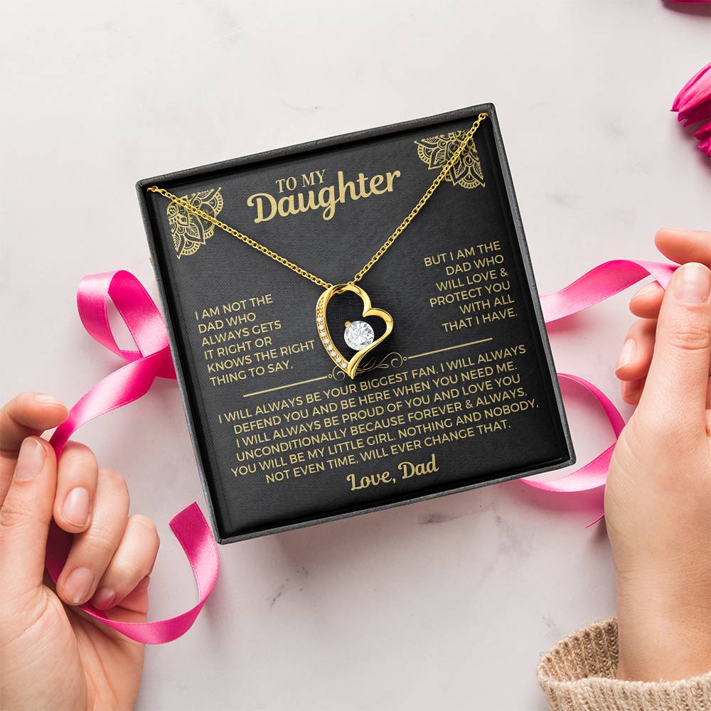 To My Daughter – Forever Love Heart Necklace