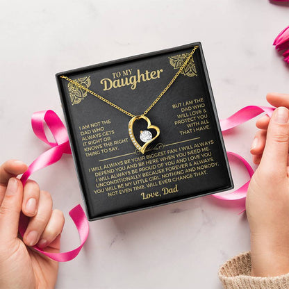 To My Daughter – Forever Love Heart Necklace