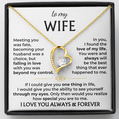 To My Wife – Love of My Life Necklace
